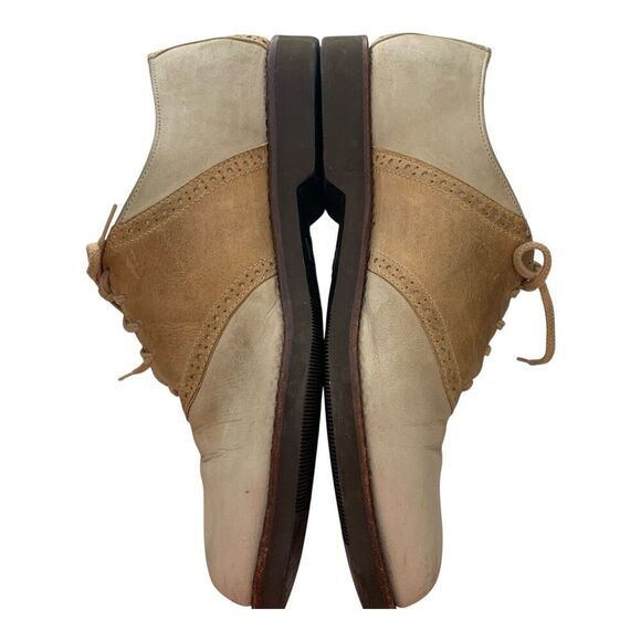 Cole Haan G2 Men's Shoes 10 D Almond Toe Lace Up Suede Oxfords Khaki Two Toned - Picture 7 of 16